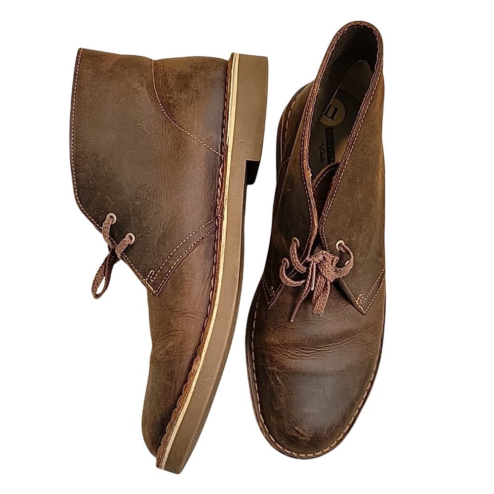 Clarks Men's Collection, BUSHACRE 2 Chukka Boot, Dark Brown, 11 M US